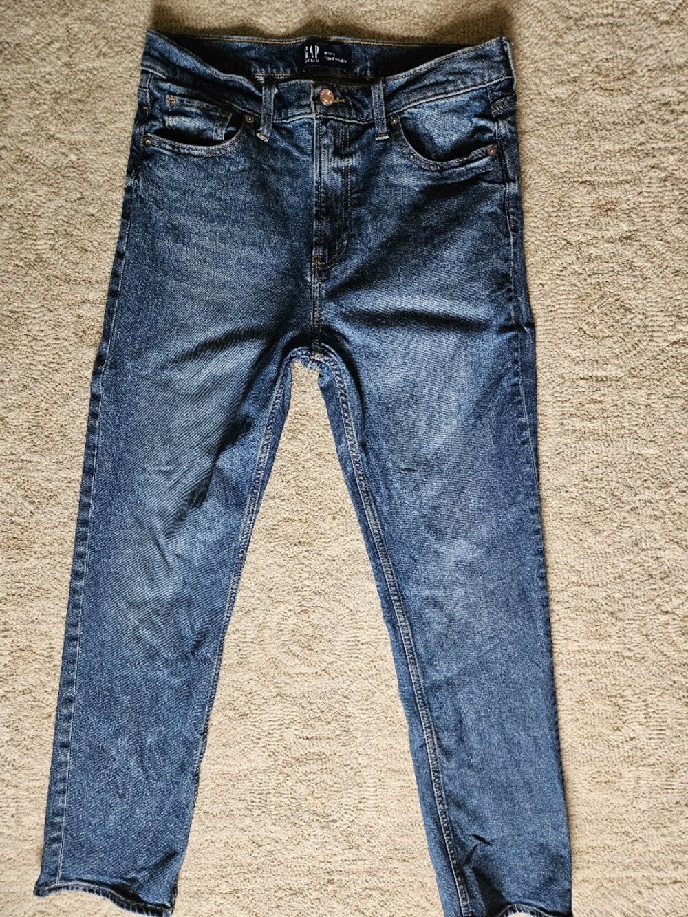 GAP High Rise 90s Slim Straight Jeans 30 / 10 Classic Straight Leg Blue 2025